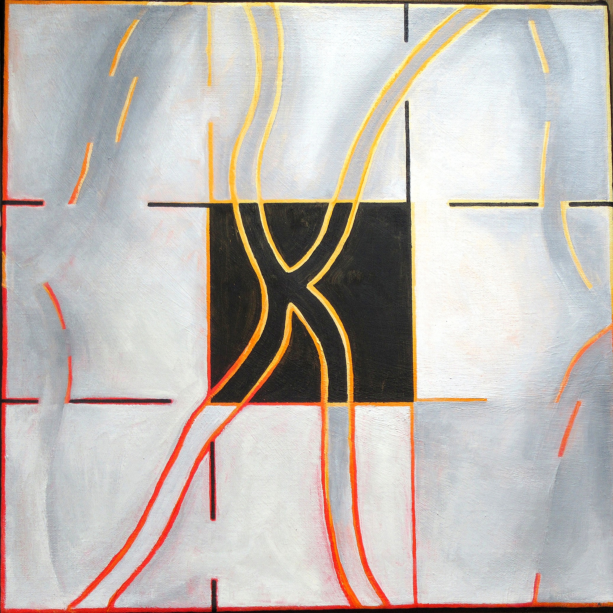 Amplitude Zero (Node)(Oil on canvas, 40 cm x 40 cm)